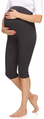 Produktbild von Merry Style Damen 3/4 Umstandsleggings aus Viskose MS10-298 (Graphite, S)