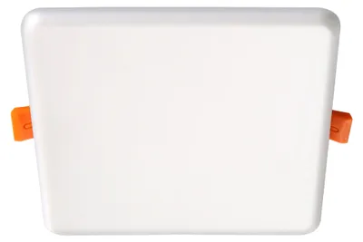 Produktbild von Einbauleuchten - LED Einbauleuchte "SUMA" L/B: 15,5cm, Einbaulampe im Modern Style, aus Metall und Kunststoff in weiß, 3,2 cm hoch, Maße 15,5 x 15,5 cm, inkl. LED – dimmbar