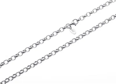 Produktbild von SILBERKETTEN STORE Erbskette 4mm - 925 Silber, Länge wählbar von 40-120cm - 55cm