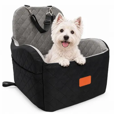 Auto-Hundesitz für kleine Hunde, erhöht, mit Taschen