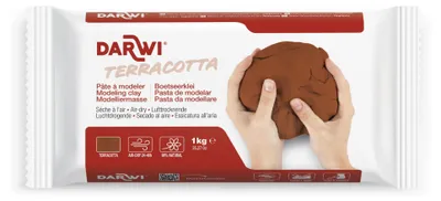 Zdjęcie produktu dla Darwi The Self-Hardening Modelling Clay Terracotta Glina samoutwardzalna Terracotta 1000 g