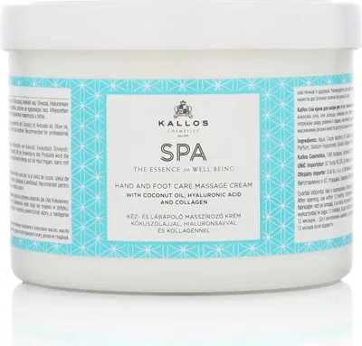 Produktbild von Kallos SPA Hand And Foot Massage Cream 500 ml