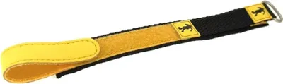 Produktbild von Adora Youngline Uhrenarmband 16mm Klettband schwarz/gelb Nylon AY4379