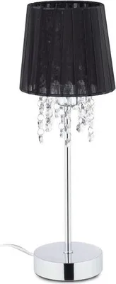 Immagine prodotto di Lampada da tavolo in cristallo con paralume in organza