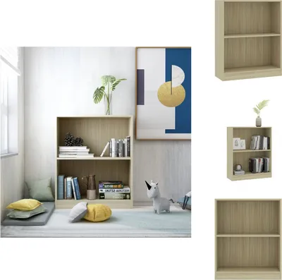 Obrázek produktu pro vidaXL Knihovna Sonoma dub 60x24x74,5 cm Materiál na bázi dřeva - Knihovny a regály