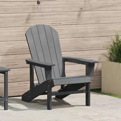 Produktbild von Adirondack-Stuhl aus hellgrauem HDPE für Balkon und Terrasse