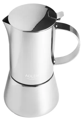 Zdjęcie produktu dla Adler AD 4419, Ekspresy przelewowe do kawy, 0,35 l, Srebrny, Stal nierdzewna, 6 kub., Kawa mielona