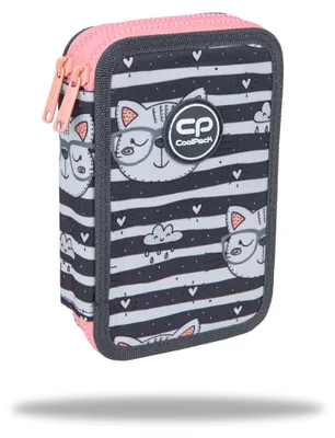 Image de Sac à crayons Coolpack à 2 compartiments avec accessoires Jumper 2 Catnip