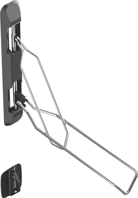 Produktbild von PureMounts® Fahrrad-Wand-Halterung, 5-stufige Höhenverstellung, 2.1 bis 2.8 Zoll Reifenbreite, 60° schwenkbar, 35kg Tragkraft, schwarz