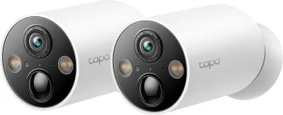 Produktbild von TP-Link Tapo C425, IP-Sicherheitskamera, Draußen, Kabellos, Decke/Wand, Weiß, Patrone (Form)