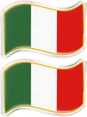 Immagine prodotto di Adesivo 3D bandiera Italia a Onda HQ, confezione da 2