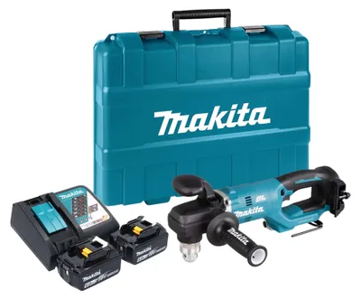 Zdjęcie produktu dla Makita DDA 450 RGK akumulatorowa wiertarko-wkrętarka kątowa 18 V 70 Nm bezszczotkowa + 2x akumulator 6,0 Ah + ładowarka + walizka