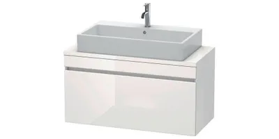 Produktbild von Konsolenunterschrank DURASTYLE 512x1000x478mm eiche schwarz / weiß matt eiche schwarz / weiß matt