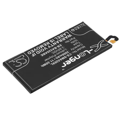 Produktbild von TECHTEK Akku Kompatibel mit [Samsung] Galaxy A5 2017, SM-A520F, SM-A520F/DS, SM-A520K, SM-A520L, SM-A520S Ersetzt EB-BA520ABE, für GH43-04680A