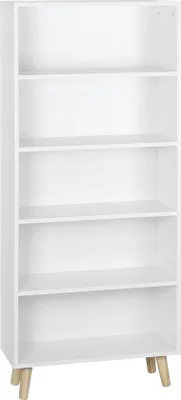 Immagine prodotto di Libreria industriale - Libreria a vista - Scaffali multipli - Armadio - Scaffale - Bianco