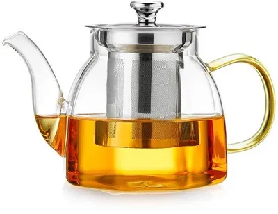 Obrázok produktu pre Sklenená kanvica s nerezovým filtrom a ergonomickým dizajnom