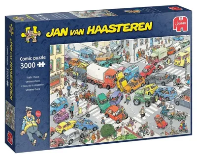 Image de Jumbo Jan van Haasteren - Chaos de la circulation (3000 pièces)