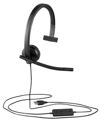 Image de Logitech H570e Casque filaire serre-tête bureau/centre d'appels USB type A noir