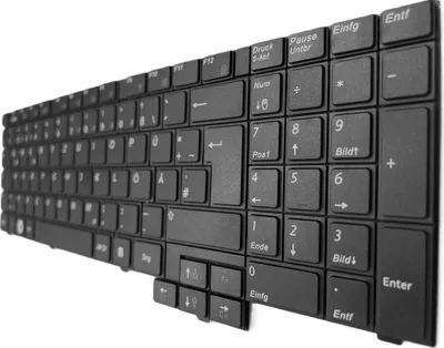 Produktbild von DEUTSCHE-Tastatur Keyboard Schwarz kompatibel für Samsung R530-Nehro