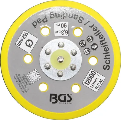 Image de BGS Plateau velcro pour art. 3290 / 8688 Ø 152 mm - 8688-23
