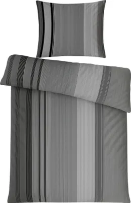 Produktbild von Bestlivings Bettwäsche Grau, Bettbezug 135x200cm Kissenbezug 80x80cm, mit Reißverschluss,  100% Polyester, Atmungsaktiv und höchste Qualität