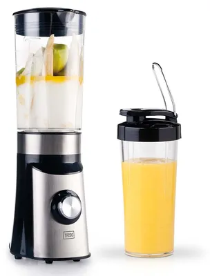 Productafbeelding van Trebs 99242 - Smoothie to go / Comfortjuicer: Staafmixer met kan en drinkbeker
