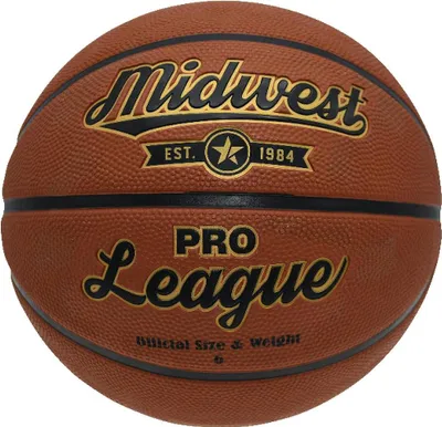 Produktbild von Midwest Basketball Pro League orange Größe 7 - Gummigriff Ball