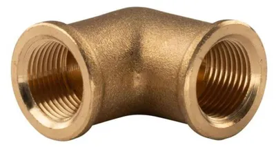 Produktbild von Messing Gewinde-Fitting 90° Winkel 3/8'IG - 3/8'IG (DN 10) - schwere Ausführung
