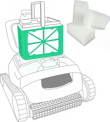 Produktbild von Feinfilter für Poolroboter Dolphin Liberty 200 (3 Stk.)