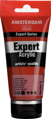 Productafbeelding van Amsterdam Expert Acrylverf, tube van 75 ml, kleur: Engelsrood, nummer 339