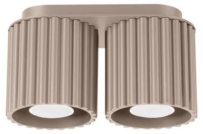 Immagine prodotto di Lampada da soffitto AURA 2 taupe GU10 2xGU10 10W alluminio 12x10x21cm Sollux Lighting