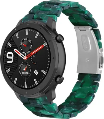 Produktbild von Strap-it Xiaomi Amazfit GTR Resinarmband (Grün)