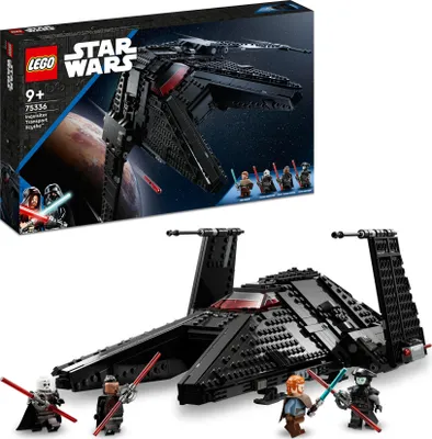 Produktbild von LEGO 75336 Star Wars Die Scythe - Transportschiff des Großinquisitors, Spielzeug-Raumschiff mit 2 Shootern, Ben Kenobi Minifigur und Lichtschwertern, Obi-Wan Kenobi Set