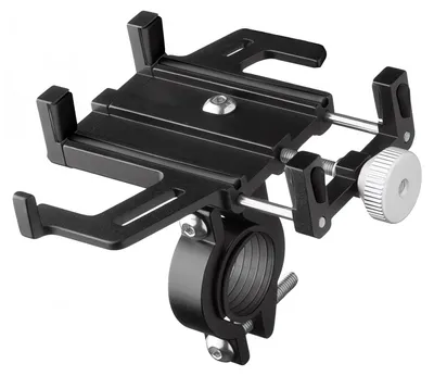 Image de Verk 14472 Support de téléphone portable pour guidon ALU noir