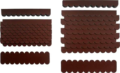 Produktbild von crash-marek, Mini Dachschindeln Braun, Bitumen, Pappe, Vogelhaus, Vogelvilla, Vogelhäuser, Sandkasten, Holzgestell, Bastler, Insektenhotel, Geräteschu