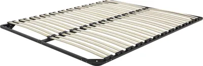 Produktbild von BELIANI Rošt 160 x 200 cm topolové dřevo 48 lamel ložnice