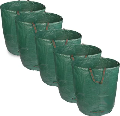 Produktbild von 5 Stück Gartensack 272L Gartenabfallsack Laubsack  Transportsack Grünschnittsack