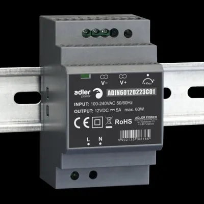 Produktbild von DIN-Schienen-Netzteil 24V 60W ADIN6024 mit Weitbereichseingang, Überlast-, Kurzschluss- & Überspannungsschutz