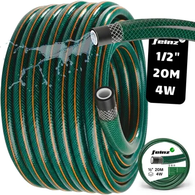 Produktbild von Gartenschlauch FEINZ 1/2' - 20m - Robuste Qualität - Flexibel und langlebig - Ideal für Gartenpflege