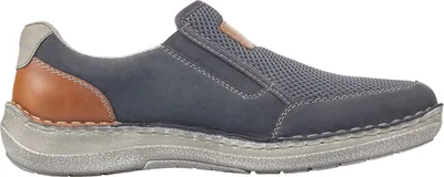 Produktbild von Rieker Herren Halbschuh Slipper 03053, Größe:43 EU, Farbe:Blau