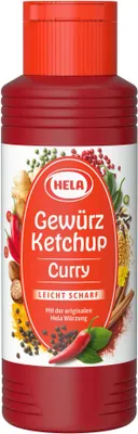 Produktbild von HELA Gewürz Ketchup Curry leicht scharf (300ml)