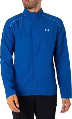 A man wearing a blue jacket.