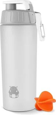 Image de Bouteille de sport Tritan de 800 ml avec boule mélangeuse et d'une contenance de 28 oz - Idéale pour le fitness et les équipements de sport