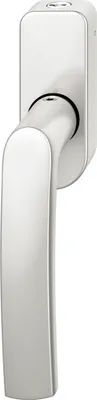 Produktbild von FSB Fenstergriff 34 1015 abschließbar ovale Rosette, Aluminium silber eloxiert