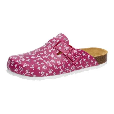 Produktbild von Lico Clog Bioline mit Print, verstellbarer Schnalle und Kork-Fußbett, Größe 36