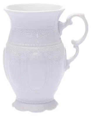 Produktbild von Tasse, 0,22 l Inhalt, tschechisches Porzellan, Sonata, weiße Spitze, Leander