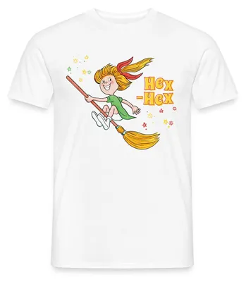 Produktbild von Spreadshirt Bibi Blocksberg Mit Bibi Und Kartoffelbrei Männer T-Shirt, L, Weiß