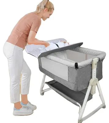 Image de Berceau, polyvalent, table à langer ergonomique, GRIS