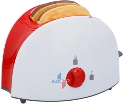 Obrázok produktu pre Eddy Toys toastovač - Hračka s kuchynským náčiním - Vrátane toastu - Biela