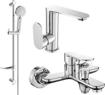 Produktbild von Mexen Milo DF40 Badewannenset, Chrom - 713053DF40-00